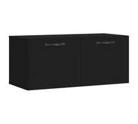 Armoire murale noir 80x36,5x35 cm bois d ingénierie