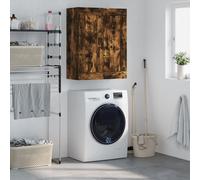 vidaXL Wandkast 69,5x34x90 cm bewerkt hout gerookt eikenkleurig830409 Marron G