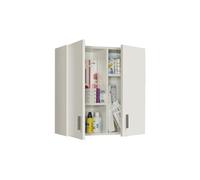 Armoire murale polyvalente blanche 60 x 26 x h59 cm 005148o