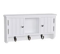 vidaXL Armoire murale pour clés et bijoux avec portes et crochets