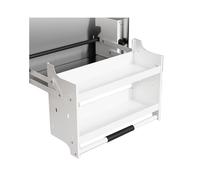 Armoire murale robuste à 2 niveaux, étagère coulissante en acier inoxydable, unité de rangement peu encombrante pour bar et café, 850 mm