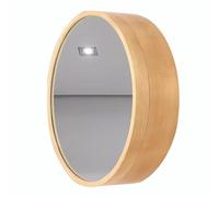 Armoire murale ronde avec miroir, miroir lumineux de salle de bain avec rangement, design moderne pour petits espaces, améliore la décoration de la salle de bain