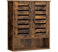 Armoire murale salle de bain - VASAGLE - compartiment - 60 x 20 x 70 cm - Marron rustique