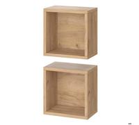 Vicco Armoire Murale Senyo, Chêne de Force doré, 25x25cm Set de 2, adapté à la Fixation Murale et Compatible avec Les Meubles Senyo