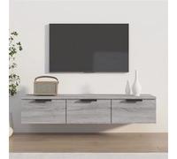 Armoire murale Sonoma gris 102x30x20 cm Bois d ingénierie Sonoma gris G