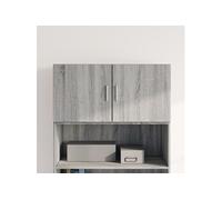 vidaXL Armoire murale Sonoma Bois d'ingénierie 80 x 42,5 x 40 cm Gris