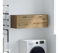 vidaXL Meuble Mural Bois Ancien 100 x 36.5 x 35 cm Bois d'ingénierie, Rangement Salle de Bain, Meuble Mural Rectangulaire, Unité de Rangement Spacieuse et Élégante, Étagères en Bois d'Ingénierie