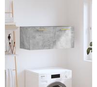 Vidaxl Armoire Murale Gris Béton 80x36,5x35 Cm Bois D'ingénierie Gris