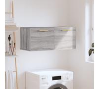 vidaXL Armoire Murale, Placard Suspendu avec Rangement, Meuble Flottant de Salon Salle de Séjour Intérieur, Moderne, Sonoma Gris Bois d'Ingénierie