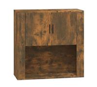 Armoire Murale Suspendue 80x33x80 cm Bois d'Ingénierie Kouřový Dub | Rangement mural polyvalent, surface lisse, résistance à l'humidité, montage facile, manuel inclus
