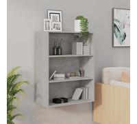 vidaXL Armoire murale suspendue Gris béton 69,5x32,5x90 cm
