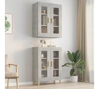 Armoire Murale Suspendue Blanc 69,5x34x90cm Étagère Flottante Rangement vidaXL