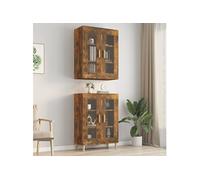 Armoire Murale Suspendue Blanc 69,5x34x90cm Étagère Flottante Rangement vidaXL