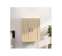 Armoire Murale Suspendue Noir 69,5x32,5x90 cm Étagère Flottante Salon vidaXL
