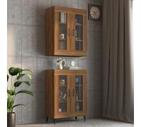 Armoire Murale Suspendue Chêne Sonoma 69,5x34x90 cm Étagère Flottante vidaXL