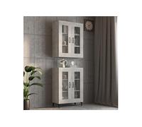 Vidaxl Armoire Murale Suspendue Gris Béton 69,5x34x90 Cm Multicolore