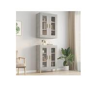 Armoire murale suspendue Gris béton 69,5x34x90 cm