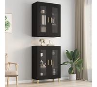 vidaXL Armoire murale suspendue Noir 69,5x34x90 cm 812277