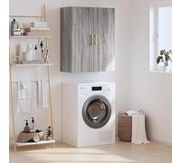 Armoire Murale Suspendue, Sonoma Gris 69.5x34x90 cm, Rangement Salon Chambre, Bois Ingénierie Durable, Grand Espace Organisation, Design Élégant sans Encombrer Le Sol