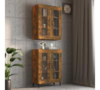 Armoire Murale Suspendue Sonoma Gris 69,5x34x90 cm Suspendue Salon vidaXL