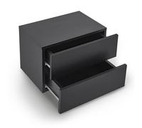 Armoire murale table de nuit suspendue Noir