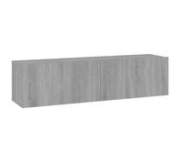 Armoire murale TV Sonoma gris 120x30x30 cm Bois d ingénierie