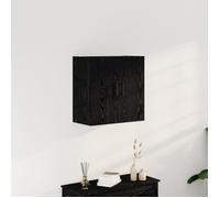 vidaXL Meuble mural Chêne noir 60×31×60 cm – Bois d'ingénierie, étagères, gain de place