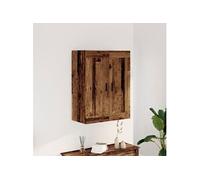 Armoire murale vieux bois 69,5x34x90 cm bois d'ingénierie, armoire, armoire suspendue, armoire latérale, armoire de 857310