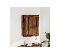 Armoire murale vieux bois 69,5x34x90 cm bois d'ingénierie, armoire, armoire suspendue, armoire latérale, armoire de 857308