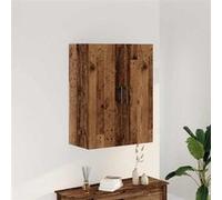 Armoire murale vieux bois 69,5x34x90 cm Marron