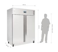 Armoire Négative 1300 litres - R290 2 Portes - Polar