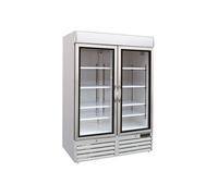 Armoire négative 2 portes en verre