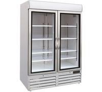 Armoire négative 2 portes en verre