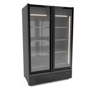 Armoire négative 2 portes en verre noir Combisteel Noir