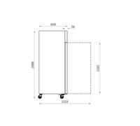 Armoire Négative 650 L 1 Porte Série Star GN 1/1 AFI Collin Lucy NC