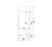 Armoire Négative 700 L Inox Energy Line