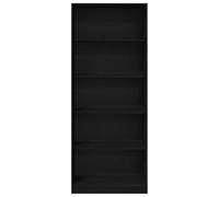 Armoire Noir Dab 80 x 50 x 200 cm en matériau à base de bois avec Polki