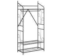 Armoire ouverte moderne - vidaXL - Design rectangulaire - 158x78x36 cm - Cadre en métal - Finition matte