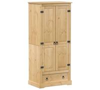 Armoire Penderie, Armoire Dressing Meuble de Rangement Placard pour Vêtement Garde-Robe Corona 76x50x170 cm Bois de pin Massif