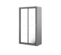 Armoire penderie blanche avec miroir - ARINA