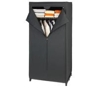 Armoire-Penderie H. 160 Cm X L. 75 Cm Avec Étagère Deep Black Wenko Noir Noir