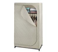 Armoire Penderie Tissu Balance - L. 90 X H. 160 Cm - Taupe Marron