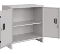 Armoire Placard bas Métal Mini 100 x 40 cm avec plan hauteur 80 cm Bureau