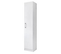 Armoire, Placard de Rangement avec 1 Porte Coloris Blanc - Longueur 35 x Profondeur 32 x Hauteur 170 cm