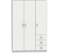 Armoire placard - meuble de rangement coloris blanc - Hauteur 180 x Longueur 120 x Profondeur 50 cm