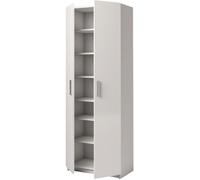 Armoire placard - meuble de rangement coloris blanc - Hauteur 180 x Longueur 60 x Profondeur 35.6 cm