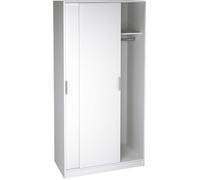 Armoire placard - meuble de rangement coloris blanc - Longueur 100 x Hauteur 200 x Profondeur 50 cm