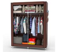 Armoire pliable de rangement 108x170x45 Penderie Pliante Camping Rail vêtements