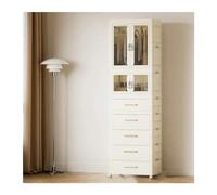 Armoire pliable portable avec rangement multicouche et bacs pliables pour économiser de l'espace dans la chambre à coucher