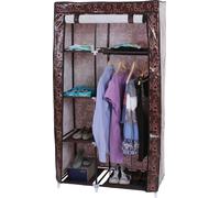 Armoire pliante Armoire de camping en tissu Armoire à vêtements 163x89x43cm